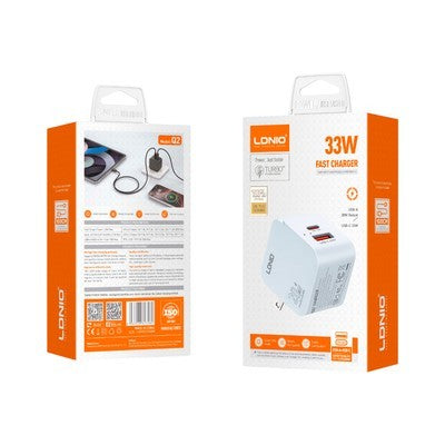 CARGADOR LDNIO Q2 33W 2P PD + USB + CAB USB-IPH WHITE +.