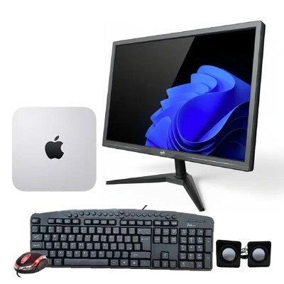 COMPUTADOR ESCRITORIO CPU APPLE MAC CORE I5 8GB RAM, 512GB SSD MGEN2LL/A + MONITOR ONE 19” + TECL VT-KB005, MOUSE XMK-538, PARLANTES AS-M0061 INS GARANTIA 6 MESES