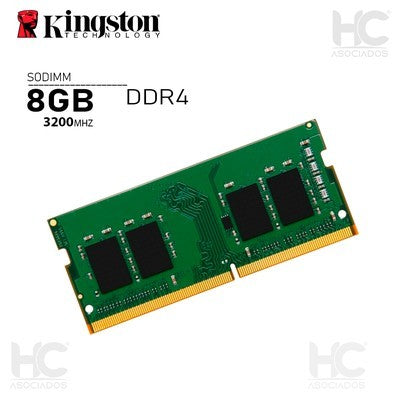 MEMORIA RAM DDR4 SO-DIMM 8GB 3200MHZ KINGSTON LAPTOP (KCP432SS8/8)