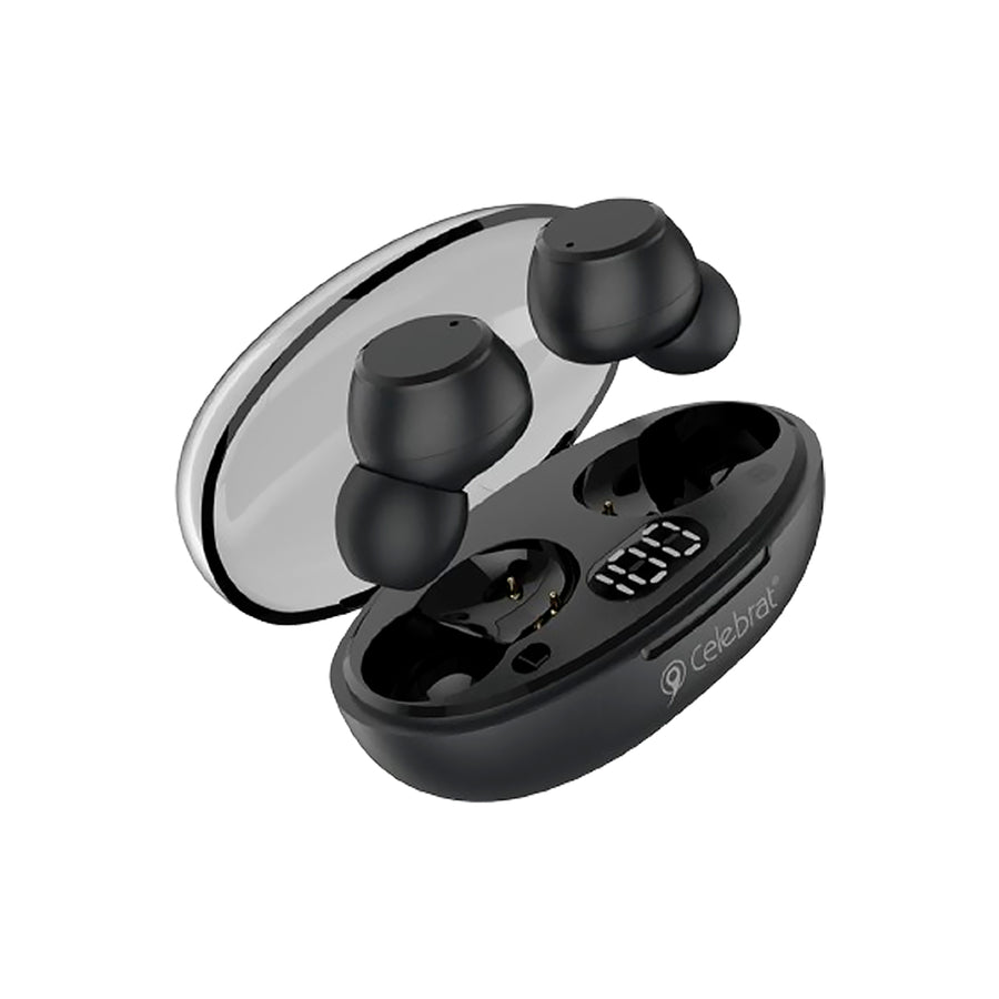 AIRPODS CELEBRAT W32 MINI INVISIBLE CON PANTALLA LED