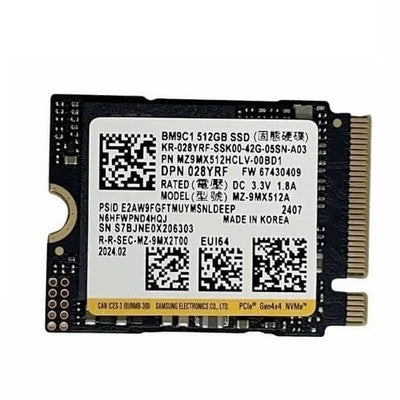 SSD 512GB SAMSUNG M.2 NVME 2230 PCIE 4.0 4900MB/S, 4000MB/S BM9C1 GARANTIA 12 MESES (SIN EMPAQUE)