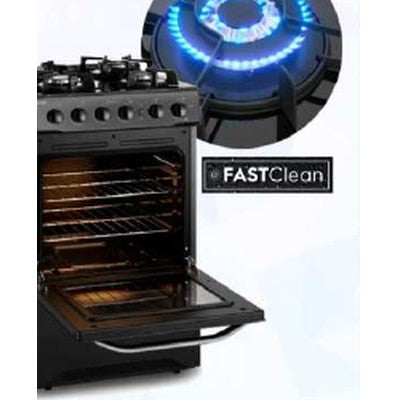 COCINA A GAS 22" 4 QUEMADORES + GRILL