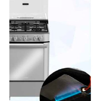 COCINA A GAS 24" 4 QUEMADORES + GRILL