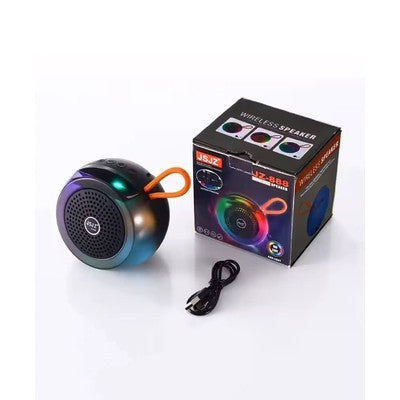 PARLANTE JSJZ WIRELESS STEREO JZ-888 BLACK-BLACK RGB-LIGHT - Z-888BKB