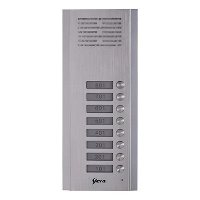 PANEL METÁLICO DE 8 PULSADORES