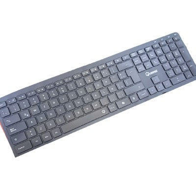 TECLADO QUASAD QK-SLIMPRO WIRELESS RECARGABLE SLIM DESING BLACK - TECLADOS - QK-SLIMPRO