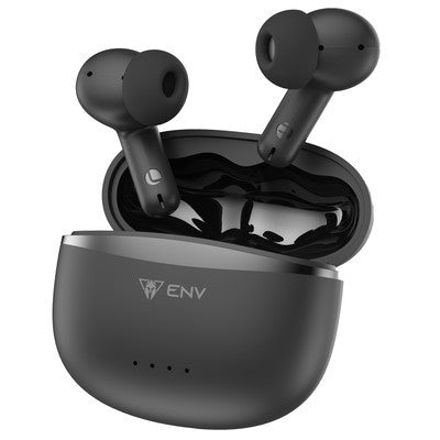 AUDIFONOS ENV SPARK PODS K600BLK TWS DISEÑO IN-EAR IPX4 5V/1A USB-C 300MAH 10M MIC. DUAL 1BENV9468 GARANTIA 12 MESES