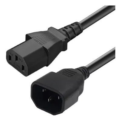 CABLE EXTENSION DE PODER MACHO A HEMBRA 10A 250V 1.8MTRS - HD-PCAB-1.8M