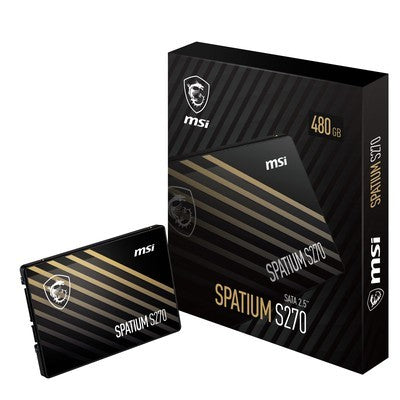 DISCO SOLIDO 480GB MSI SPATIUM S270 SATA 2.5”- S78-440E350-P83