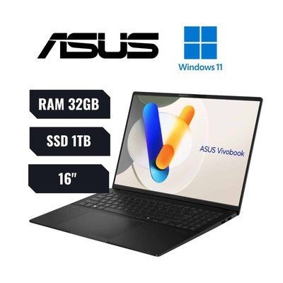 LAPTOP ASUS VIVOBOOK S5606CA-SB92 CORE™ ULTRA 9 285 RAM32GB DDR51TB SSD 16" (2880X1800) 120HZ OLED WIN11 MIST BLUE BACKLIT KEYBOARD - S5606CA-SB92