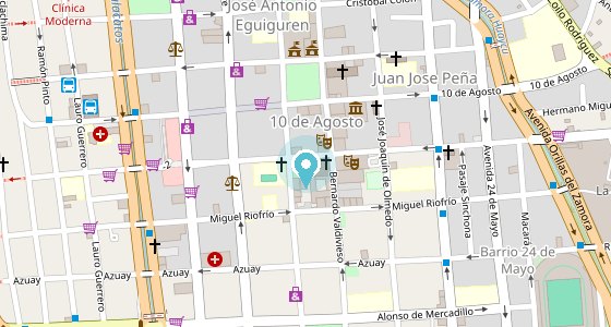 Mapa de la oficina de Loja