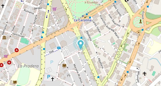 Mapa de la oficina de Quito